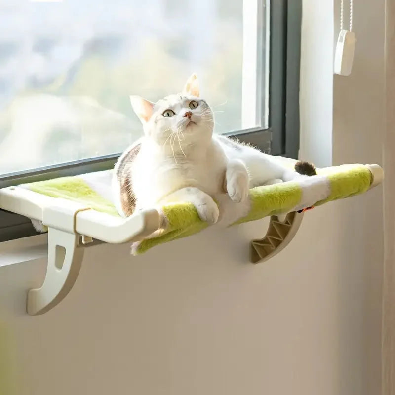 Window Bed for Cats, ideal for sunny windows, offering a cozy spot for your cat to lounge and bask in the sunlight.
