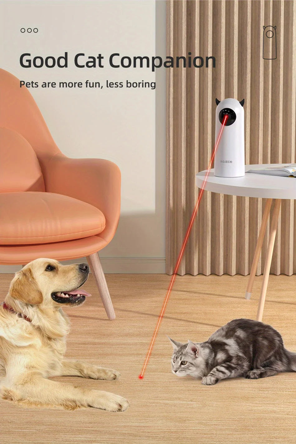 automatic laser light cat toy