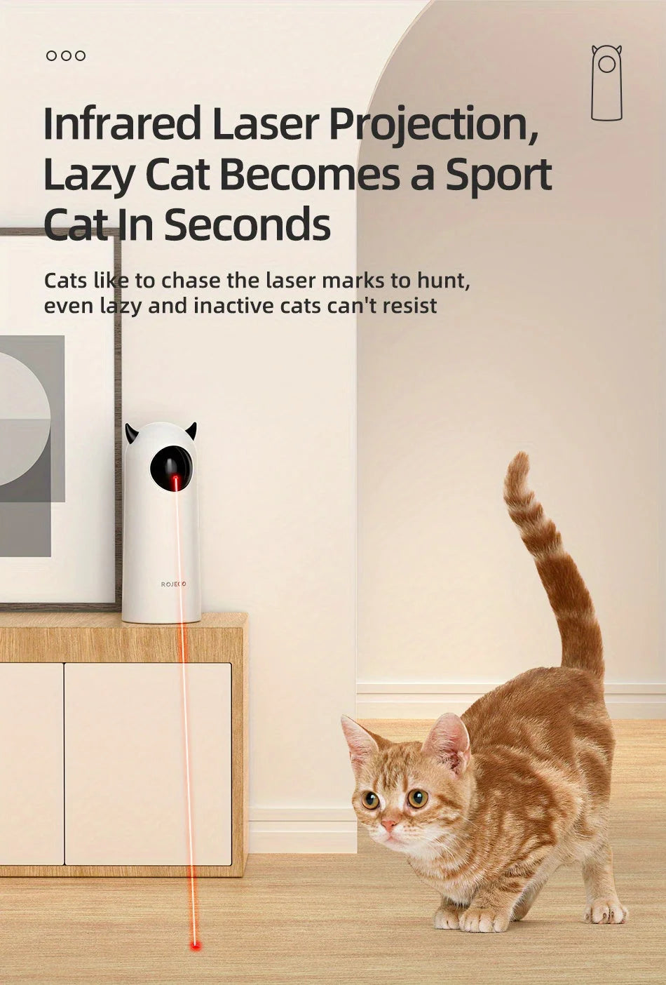 automatic laser light cat toy