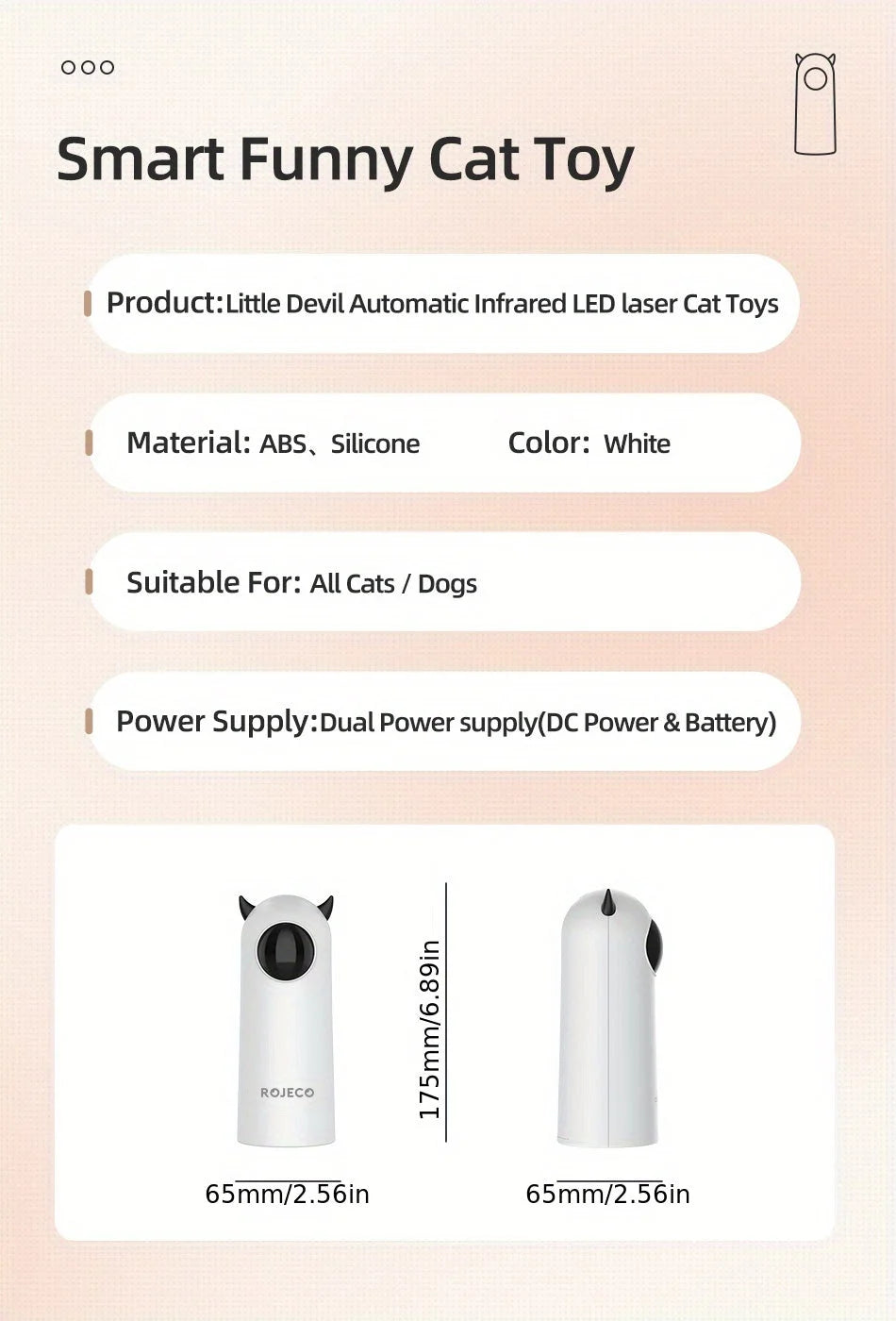 automatic laser light cat toy