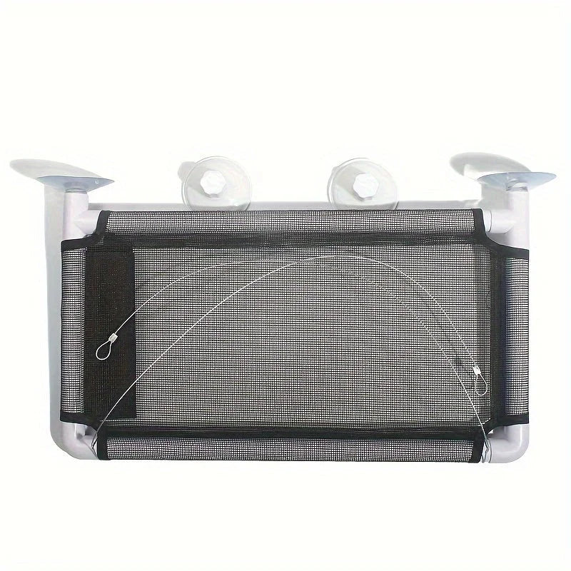 Back view showing suction cups of a Cat Window Bed, designed for easy installation and sturdy support.