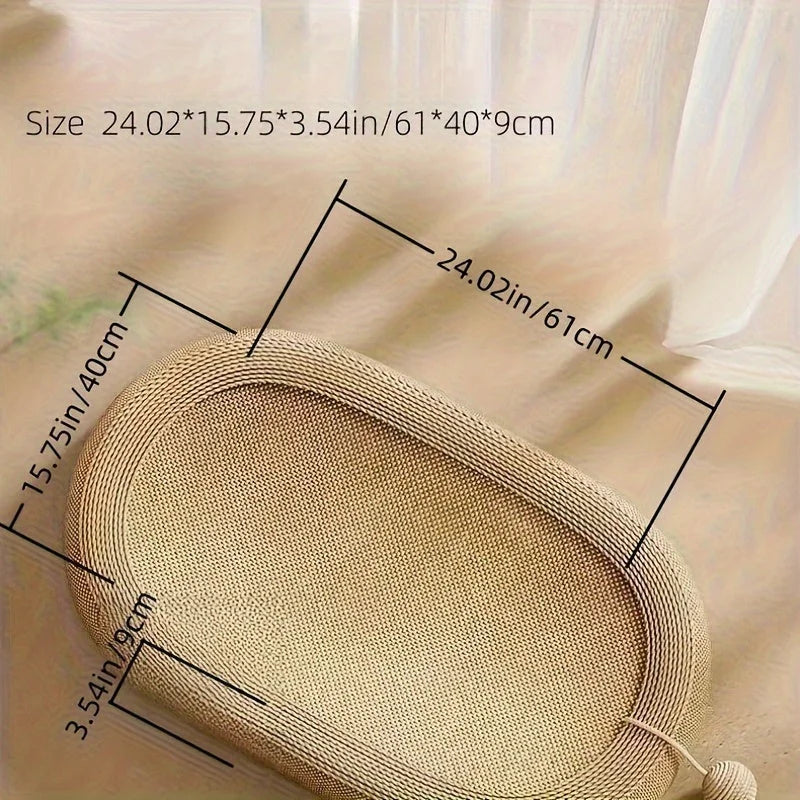Detailed dimension guide illustrating the measurements of the best cat scratch post, perfect for indoor use