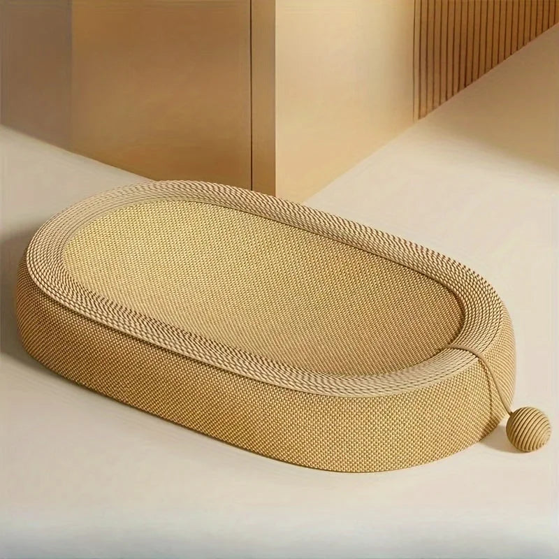 Stylishly designed best cat scratch post enhancing the modern home interior