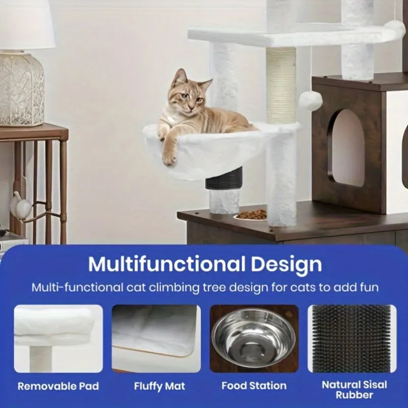 Cat Tree With Litter Box