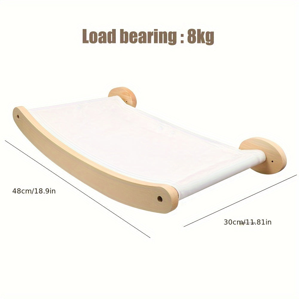 DIY wall shelves for cats with a load-bearing capacity of 8kg, featuring dimensions of 48cm by 30cm for a stylish and functional design.