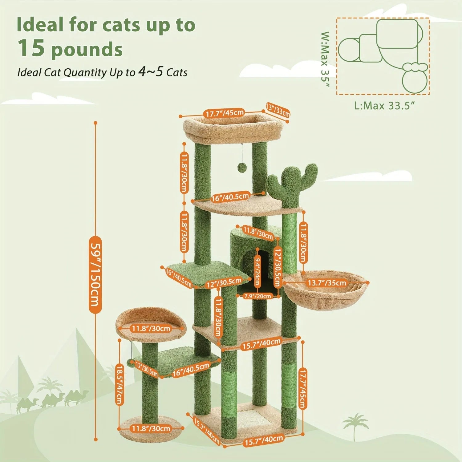 Cactus Cat Tree