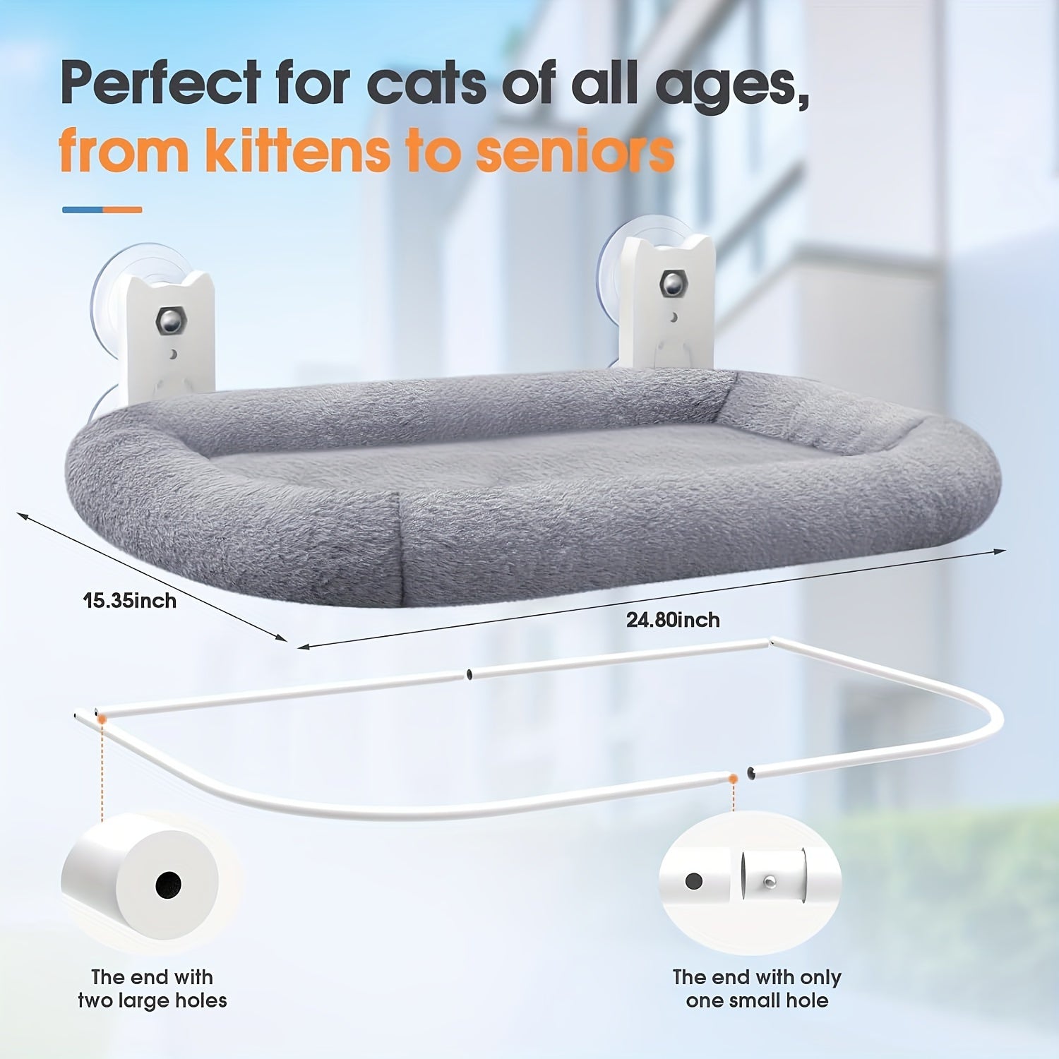 Best Cat Window Perch - Cordless & Durable with Strong Suction Cups