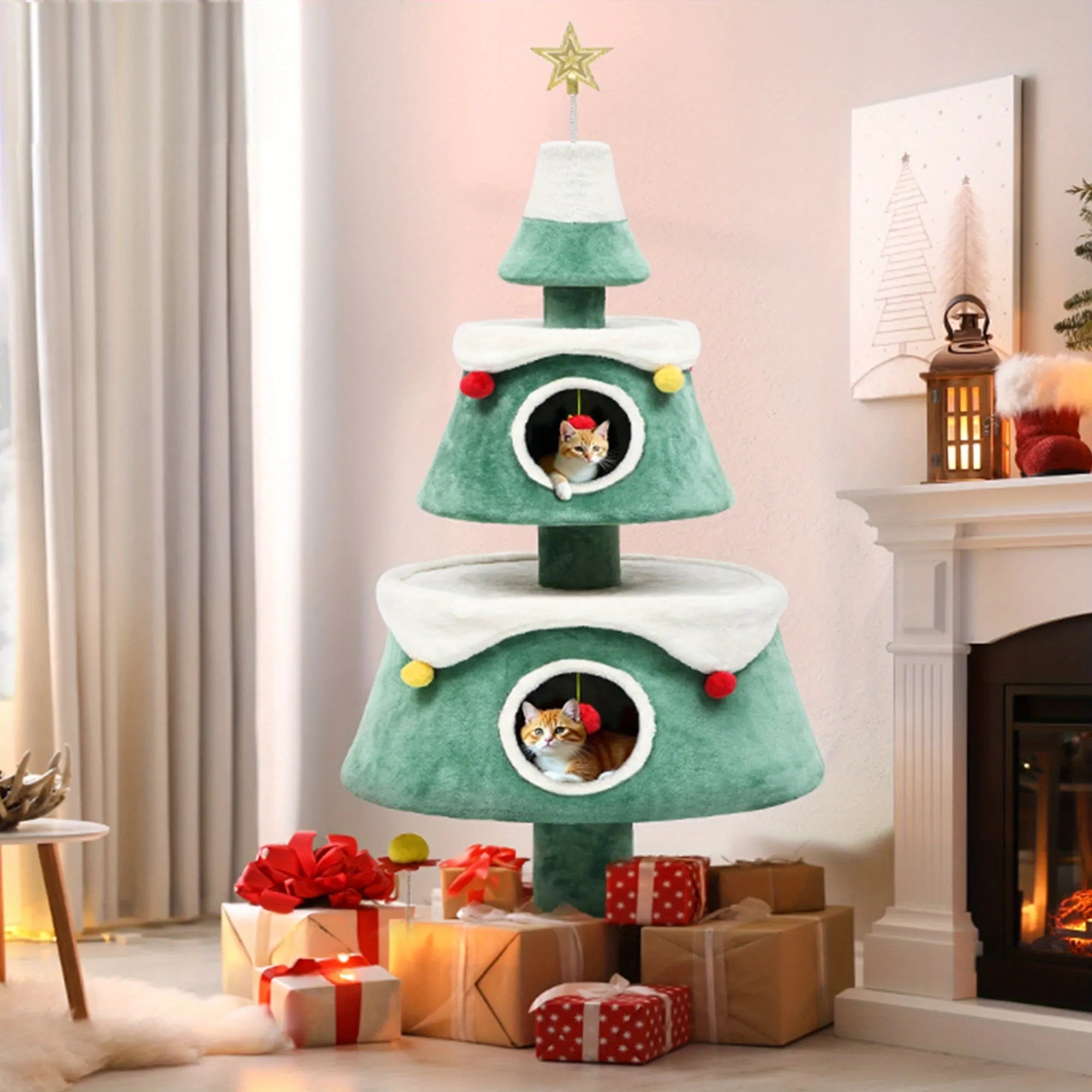 Cat Christmas Tree