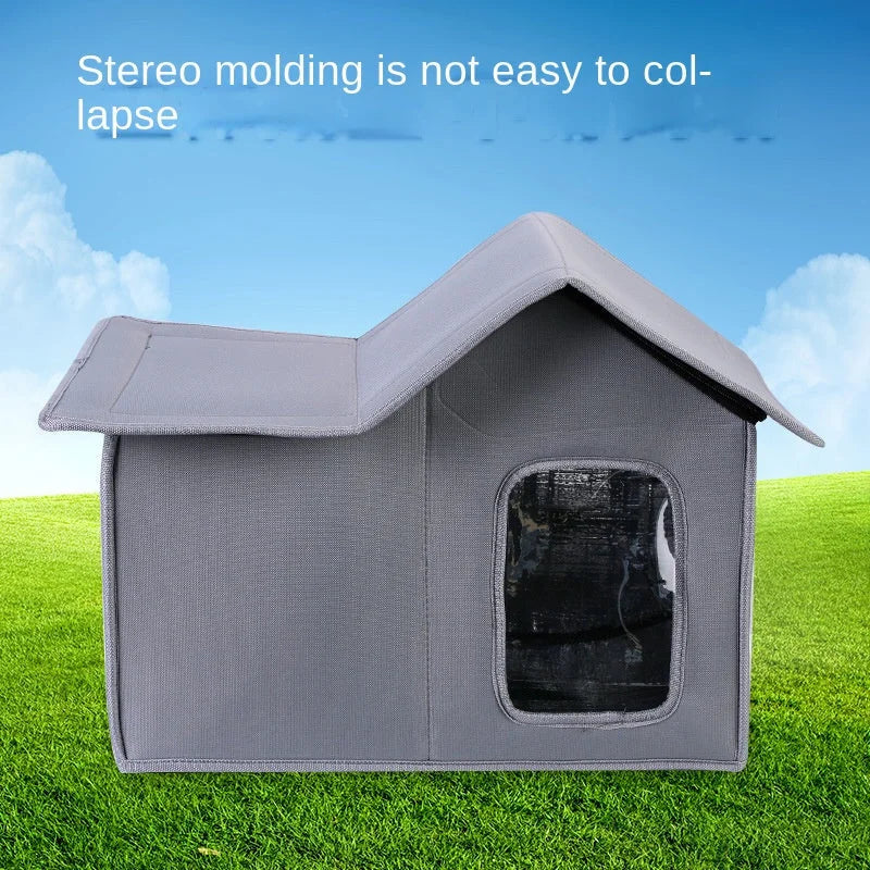 Stray cat house with stereo molding for a durable and collapse-resistant structure