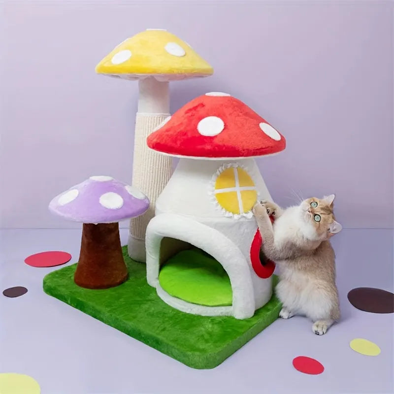 Mushroom Cat Tree